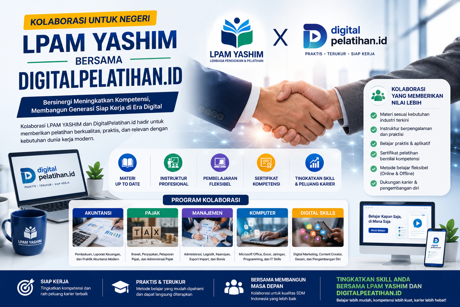 Kerjasama LPAM YASHIM dan DigitalPelatihan.id – Membangun Generasi Siap Kerja di Era Digital