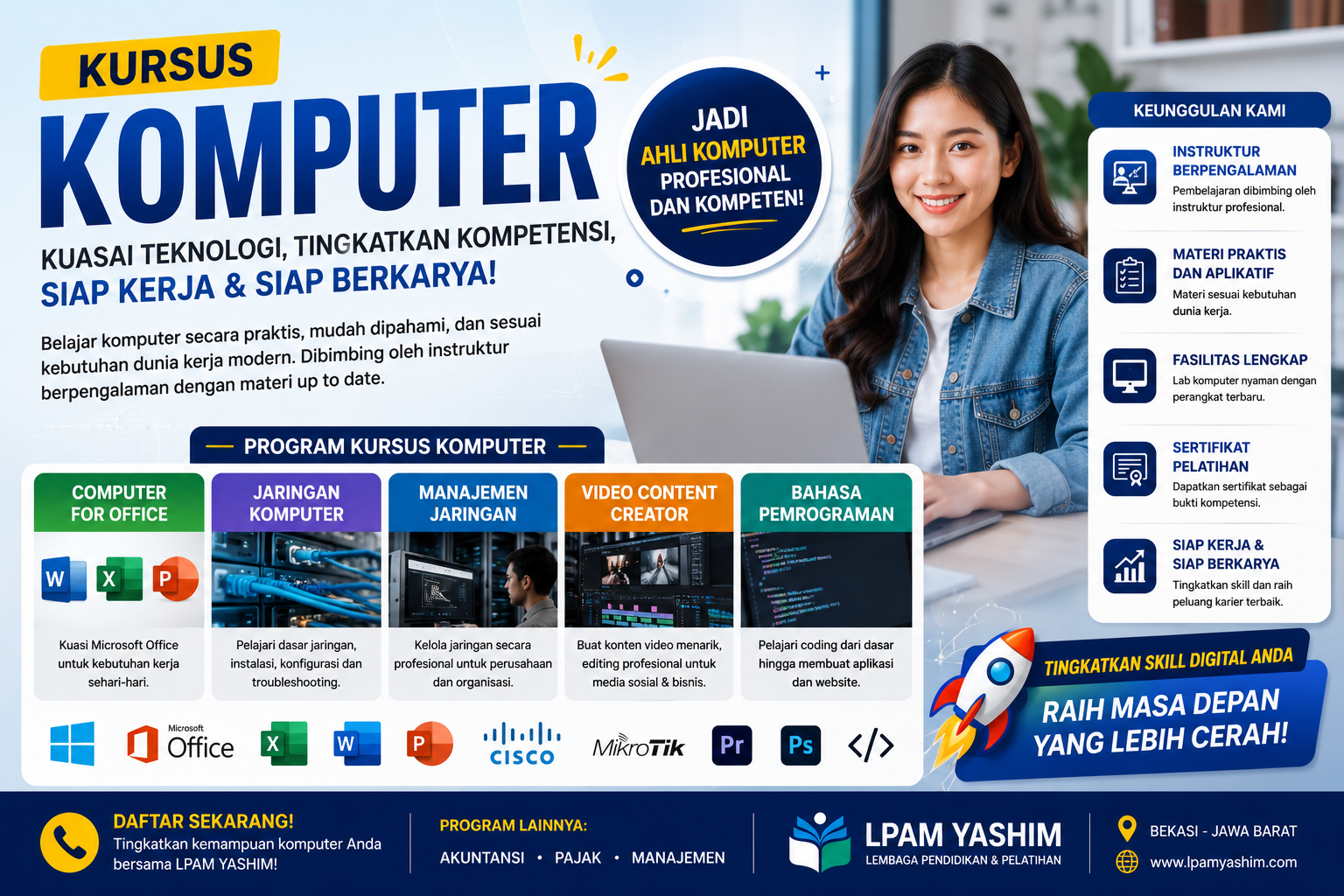 Kursus Komputer LPAM YASHIM – Kuasai Teknologi Digital dan Siap Bersaing di Dunia Kerja